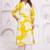 Yellow cotton sequance work kurta for women