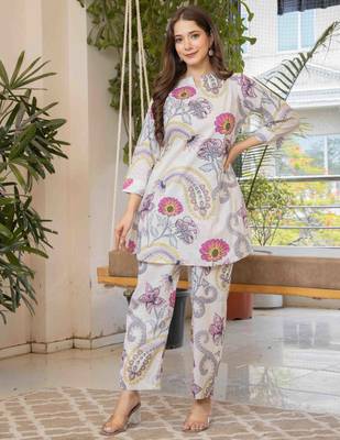 White cotton sequance work top for women 4