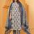 Grey cotton sequance work kurta for women
