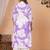 Lavender cotton sequance work kurta for women