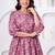 Pink cotton mirror work and sequance work kurta for women