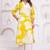 Yellow cotton sequance work kurta for women