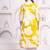 Yellow cotton sequance work kurta for women