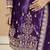 purple velvet embroidered salwar kameez with patiala bottom