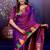 purple color temple woven work soft art silk saree