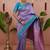 levender color narayani woven border zari work soft silk blend saree