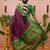 purple color narayani woven border zari work soft silk blend saree