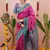 pink color narayani woven border zari work soft silk blend saree