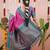 pink color narayani woven border zari work soft silk blend saree