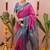 pink color narayani woven border zari work soft silk blend saree