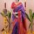 light purple color narayani woven border zari work soft silk blend saree