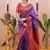 light purple color narayani woven border zari work soft silk blend saree