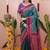 green color narayani woven border zari work soft silk blend saree