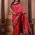 pink color colorfull woven border zari work soft silk blend saree