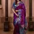 Pink color colorfull woven border zari work soft silk blend saree