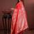 red color colorfull woven border zari work soft silk blend saree