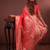red color colorfull woven border zari work soft silk blend saree