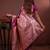 Pink color colorfull woven border zari work soft silk blend saree