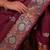 Maroon color colorfull woven border zari work soft silk blend saree