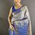 blue color zari weaving work kanjivaram tissue art silk saree