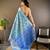 sky blue color zari weaving work kanjivaram tissue silk saree