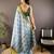 sky blue & green color zari weaving work kanjivaram tissue silk saree