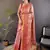 pink & multicolor color zari weaving work kanjivaram tissue silk blend saree