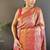 pink & multicolor color zari weaving work kanjivaram tissue silk saree
