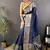 blue color zari weaving work nylon viscose saree