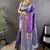 purple color flower zari weaves banarasi katan silk saree