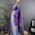 purple color flower zari weaves banarasi katan silk saree