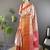 orange & red color woven zari work kanjivaram tissue art silk saree