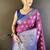 purple color handloom kanjivaram katan art silk weaves work saree