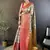 off white-pink color jacquard woven  kanjivaram tissue art silk work saree