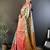 off white-pink color jacquard woven  kanjivaram tissue art silk work saree