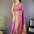 purple color banarasi soft art silk zari woven saree