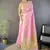 pink color cotton checks zari border work saree