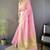 pink color cotton checks zari border work saree