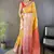 yellow color banarasi soft art silk zari woven work saree