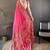 pink color pashmina kashmiri meenakari zari weaving work saree