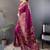 wine color pashmina kashmiri meenakari zari weaving work saree