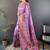 purple color pashmina kashmiri meenakari zari weaving work saree
