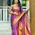 wine color zari woven banarasi art silk saree