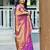 wine color zari woven banarasi art silk saree