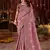 Purple pure viscose tissue jaqurad anmol zari saree