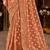 Orange pure viscose tissue jaqurad anmol zari saree