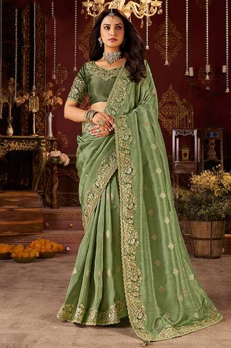Pastel pure viscose tissue jaqurad anmol zari saree