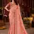 Peach pure viscose tissue jaqurad anmol zari saree
