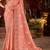 Peach pure viscose tissue jaqurad anmol zari saree