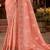 Peach pure viscose tissue jaqurad anmol zari saree
